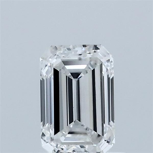 0.73 Carat Emerald Shaped, Ideal Cut, E Color, VVS2 Clarity, IGI Certified Lab Grown Diamond