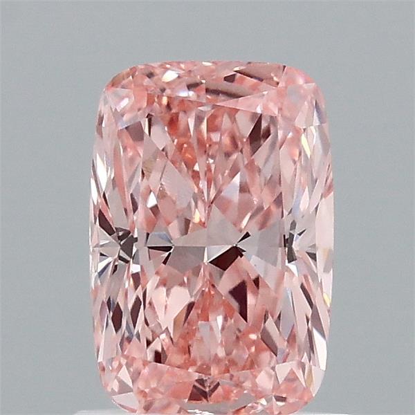 1.02 Carat Cushion Shaped, Ideal Cut, FANCY VIVID PINK Color, VS1 Clarity, IGI Certified Lab Grown Diamond