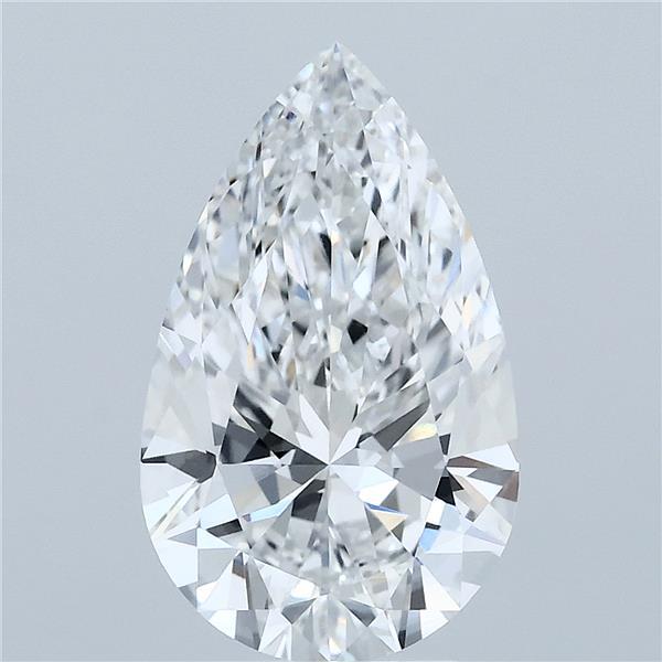 3.02 Carat Pear Shaped, Ideal Cut, E Color, VVS1 Clarity, IGI Certified Lab Grown Diamond