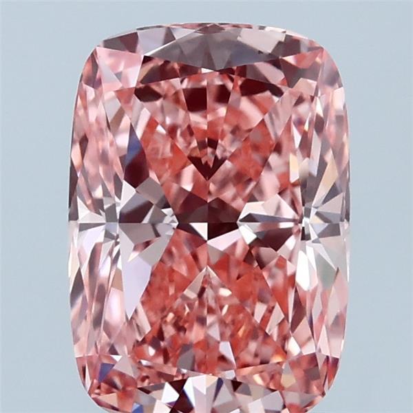 1.94 Carat Cushion Shaped, Ideal Cut, FANCY VIVID PINK Color, VS1 Clarity, IGI Certified Lab Grown Diamond