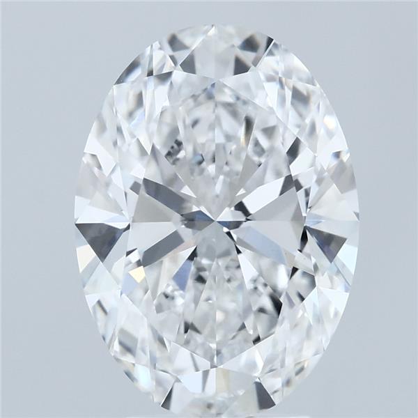 4.01 Carat Oval Shaped, Ideal Cut, D Color, VVS2 Clarity, IGI Certified Lab Grown Diamond