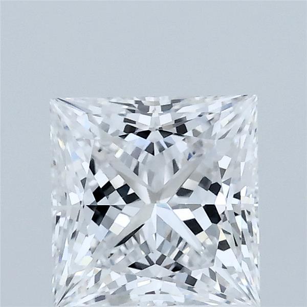 1.59 Carat Princess Shaped, Ideal Cut, D Color, VVS2 Clarity, IGI Certified Lab Grown Diamond