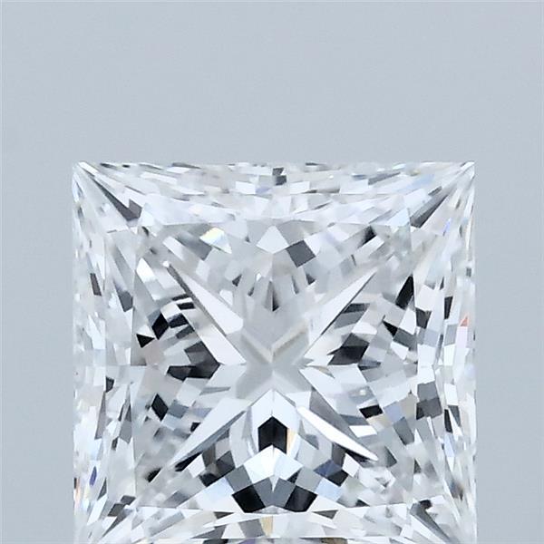 2.00 Carat Princess Shaped, Ideal Cut, D Color, VVS2 Clarity, IGI Certified Lab Grown Diamond