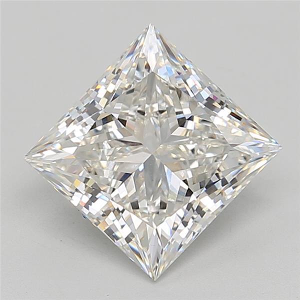 3.95 Carat Princess Shaped, Ideal Cut, F Color, VS1 Clarity, IGI Certified Lab Grown Diamond