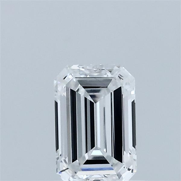 0.53 Carat Emerald Shaped, Excellent Cut, D Color, VVS2 Clarity, IGI Certified Lab Grown Diamond