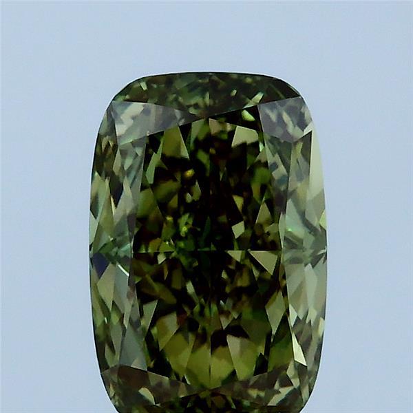 2.09 Carat Cushion Shaped, Ideal Cut, FANCY VIVID GREEN Color, VVS2 Clarity, IGI Certified Lab Grown Diamond