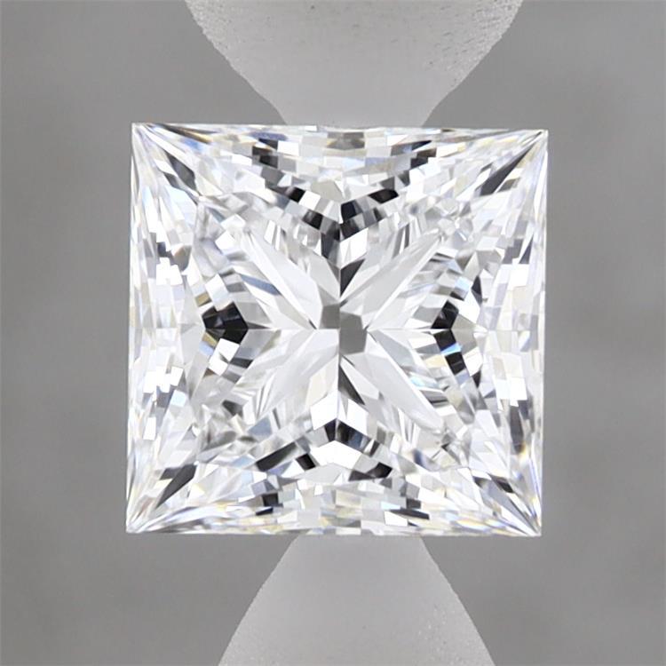 1.25 Carat Princess Shaped, Ideal Cut, D Color, VVS2 Clarity, IGI Certified Lab Grown Diamond