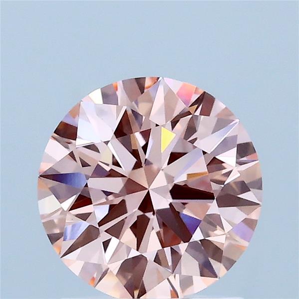 1.33 Carat Round Shaped, Ideal Cut, FANCY INTENSE PINK Color, VVS2 Clarity, IGI Certified Lab Grown Diamond