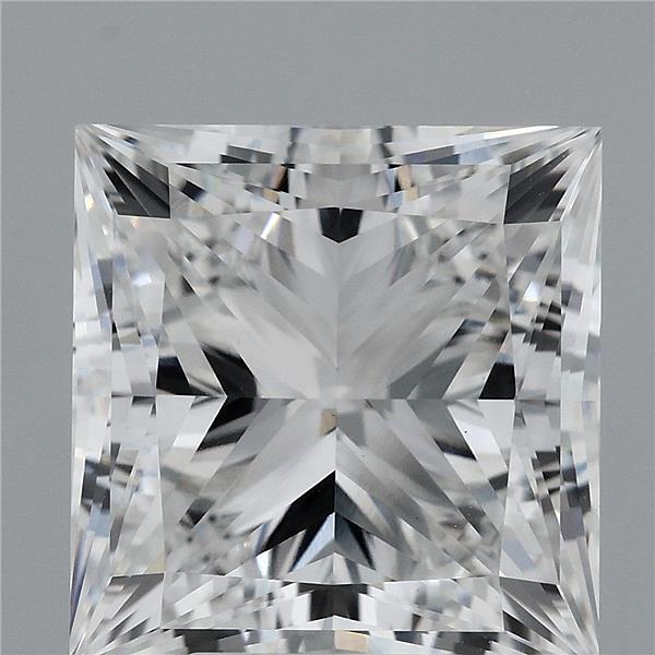 6.00 Carat Princess Shaped, Ideal Cut, E Color, VVS2 Clarity, IGI Certified Lab Grown Diamond