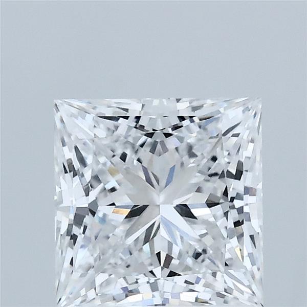 1.57 Carat Princess Shaped, Ideal Cut, D Color, VVS2 Clarity, IGI Certified Lab Grown Diamond