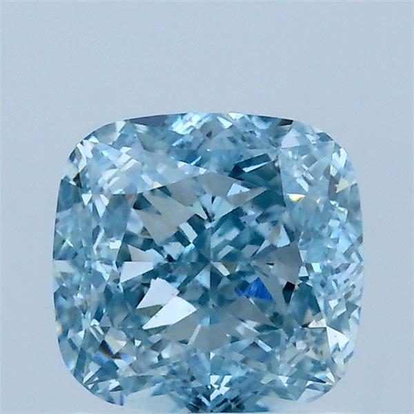1.52 Carat Cushion Shaped, Ideal Cut, FANCY INTENSE BLUE Color, VS1 Clarity, IGI Certified Lab Grown Diamond