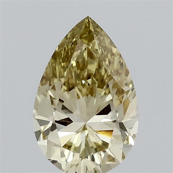 0.79 Carat Pear Shaped, Very Good Cut, FANCY YELLOW Color, VS1 Clarity, IGI Certified Lab Grown Diamond