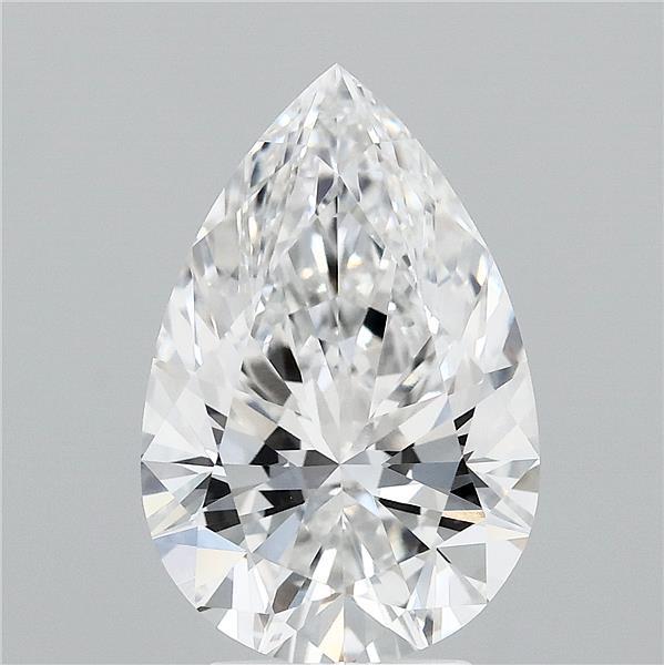 4.01 Carat Pear Shaped, Ideal Cut, E Color, VVS1 Clarity, IGI Certified Lab Grown Diamond