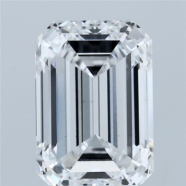 3.52 Carat Emerald Shaped, Ideal Cut, D Color, VS1 Clarity, IGI Certified Lab Grown Diamond