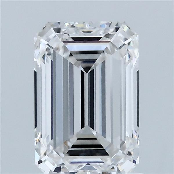 1.60 Carat Emerald Shaped, Ideal Cut, E Color, IF Clarity, IGI Certified Lab Grown Diamond