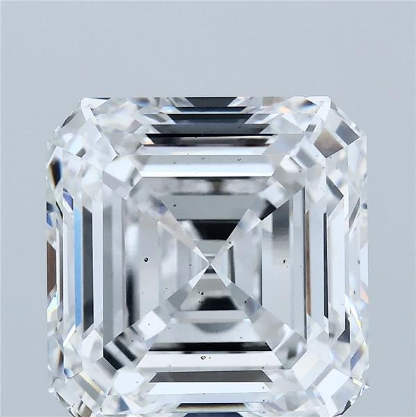 7.06 Carat Asscher Shaped, Ideal Cut, D Color, VS2 Clarity, IGI Certified Lab Grown Diamond