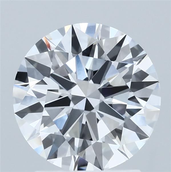 2.03 Carat Round Shaped, Ideal Cut, D Color, VVS2 Clarity, IGI Certified Lab Grown Diamond