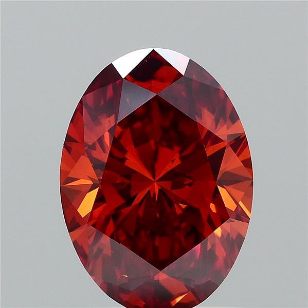 1.50 Carat Oval Shaped, Ideal Cut, FANCY VIVID ORANGE Color, VS1 Clarity, IGI Certified Lab Grown Diamond