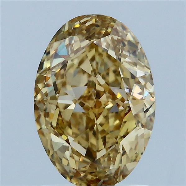 2.02 Carat Oval Shaped, Very Good Cut, FANCY INTENSE YELLOW Color, VS2 Clarity, IGI Certified Lab Grown Diamond