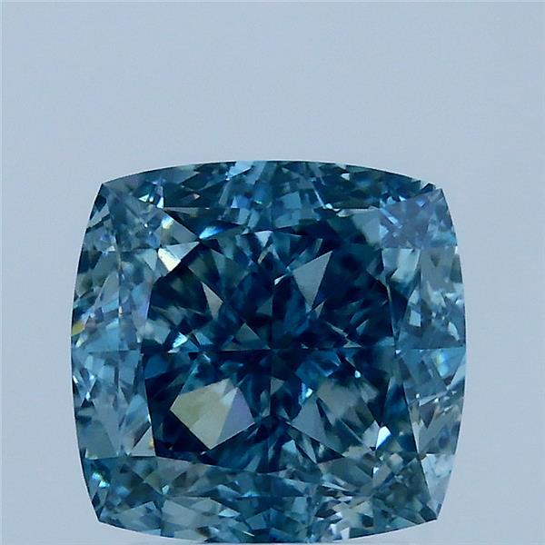 3.07 Carat Cushion Shaped, Ideal Cut, FANCY VIVID BLUE Color, VS1 Clarity, IGI Certified Lab Grown Diamond