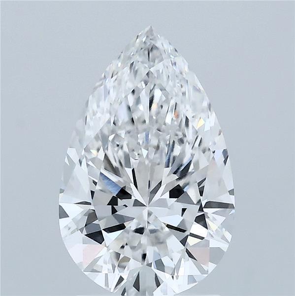 2.00 Carat Pear Shaped, Ideal Cut, E Color, VVS2 Clarity, IGI Certified Lab Grown Diamond