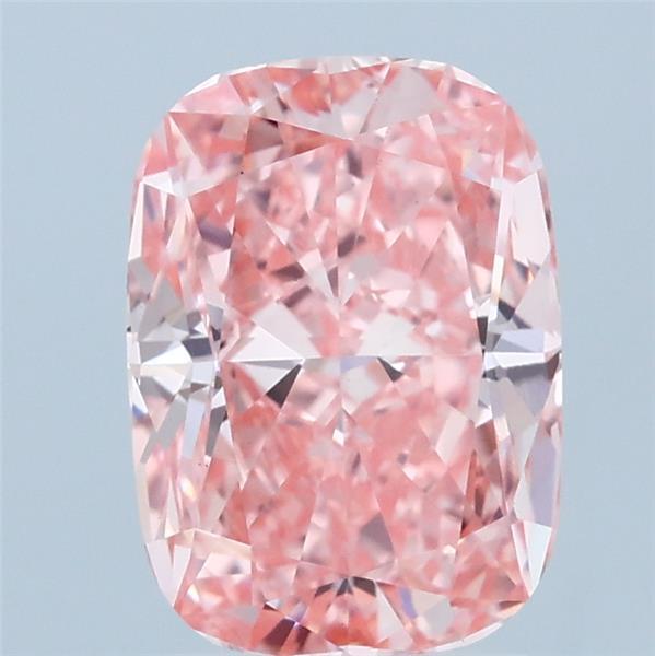 2.03 Carat Cushion Shaped, Ideal Cut, FANCY VIVID PINK Color, VS1 Clarity, IGI Certified Lab Grown Diamond