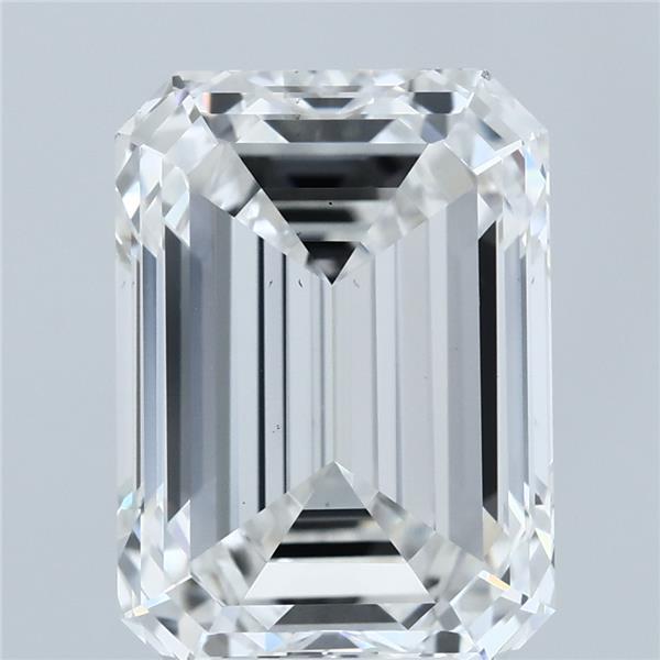 6.01 Carat Emerald Shaped, Ideal Cut, F Color, VS2 Clarity, IGI Certified Lab Grown Diamond