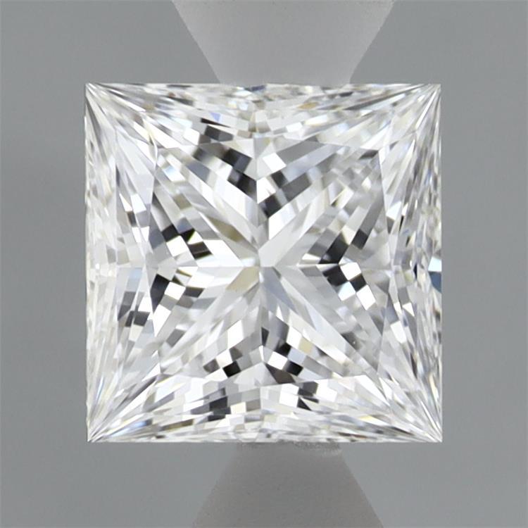 1.09 Carat Princess Shaped, Ideal Cut, D Color, VVS2 Clarity, IGI Certified Lab Grown Diamond