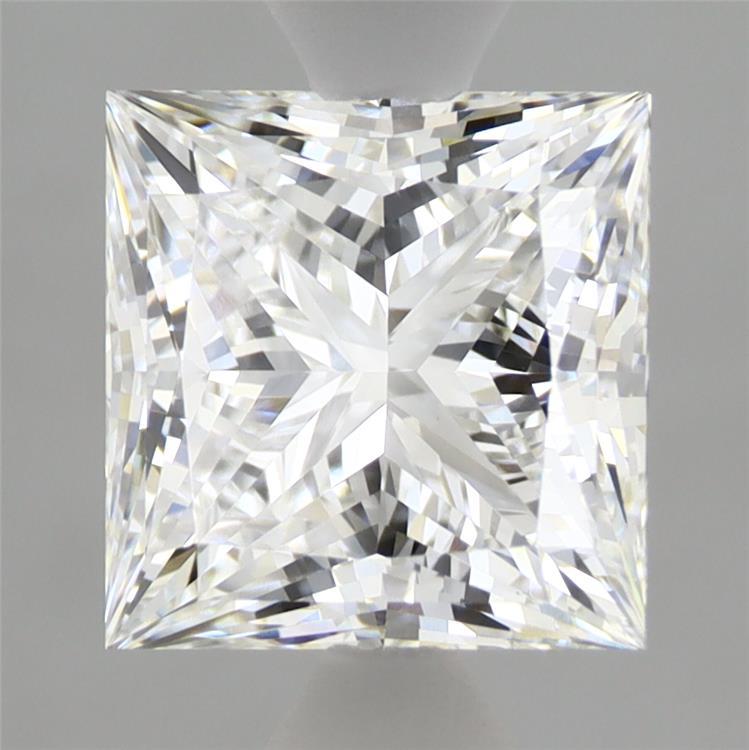 2.40 Carat Princess Shaped, Ideal Cut, E Color, VVS2 Clarity, IGI Certified Lab Grown Diamond