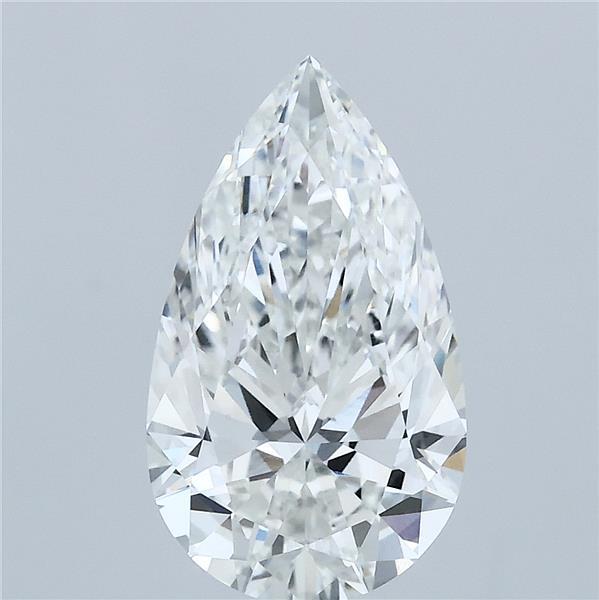 2.50 Carat Pear Shaped, Ideal Cut, F Color, VVS2 Clarity, IGI Certified Lab Grown Diamond