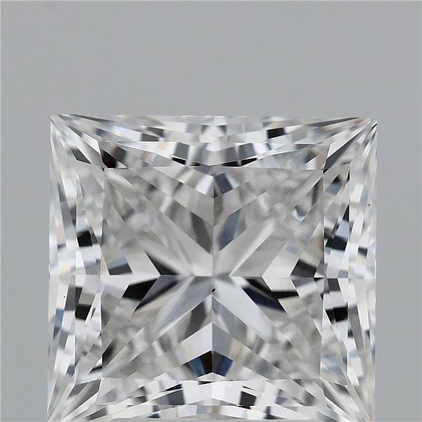 3.06 Carat Princess Shaped, Ideal Cut, F Color, VS1 Clarity, IGI Certified Lab Grown Diamond