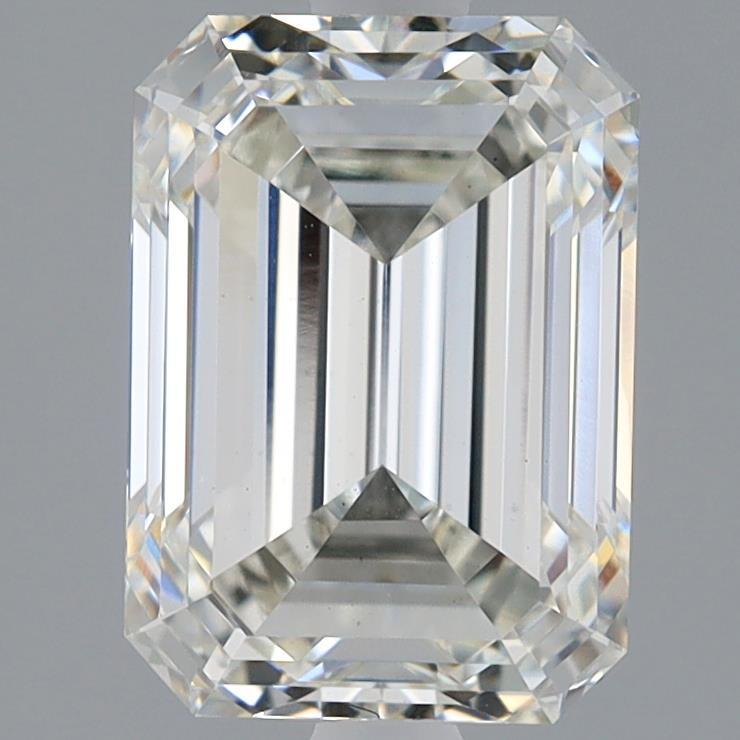 3.10 Carat Emerald Shaped, Ideal Cut, H Color, VS1 Clarity, IGI Certified Lab Grown Diamond