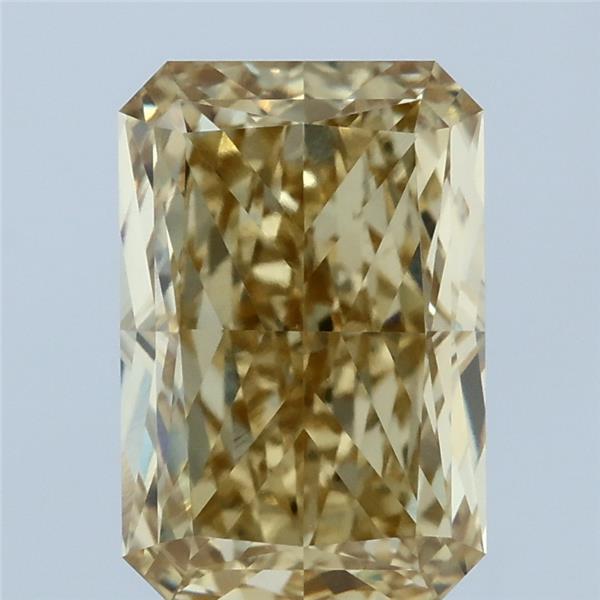 3.50 Carat Radiant Shaped, Excellent Cut, FANCY INTENSE YELLOW Color, VVS2 Clarity, IGI Certified Lab Grown Diamond