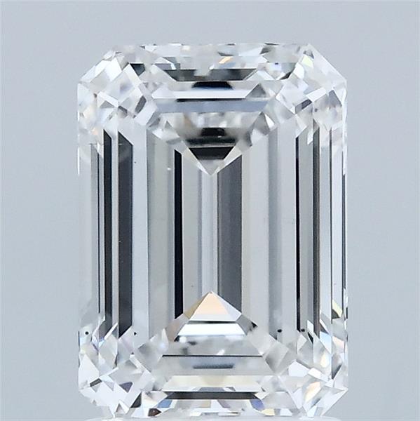 2.00 Carat Emerald Shaped, Ideal Cut, D Color, VS2 Clarity, IGI Certified Lab Grown Diamond