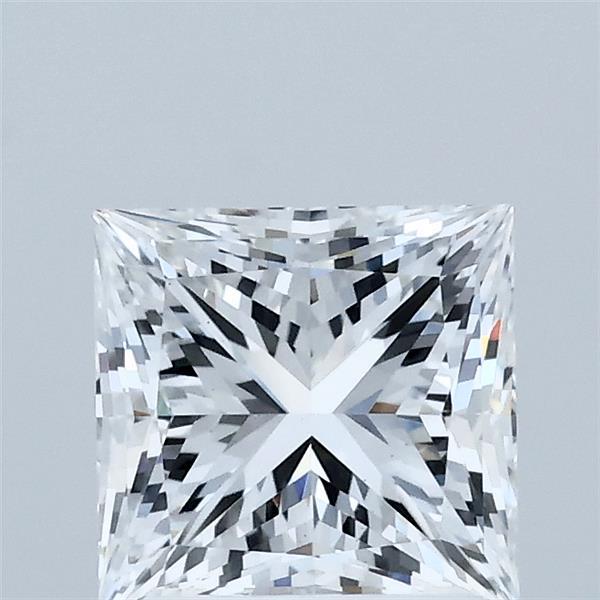 1.56 Carat Princess Shaped, Excellent Cut, E Color, VS1 Clarity, IGI Certified Lab Grown Diamond