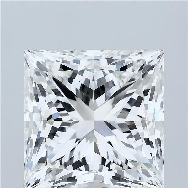 11.04 Carat Princess Shaped, Ideal Cut, F Color, VVS2 Clarity, IGI Certified Lab Grown Diamond