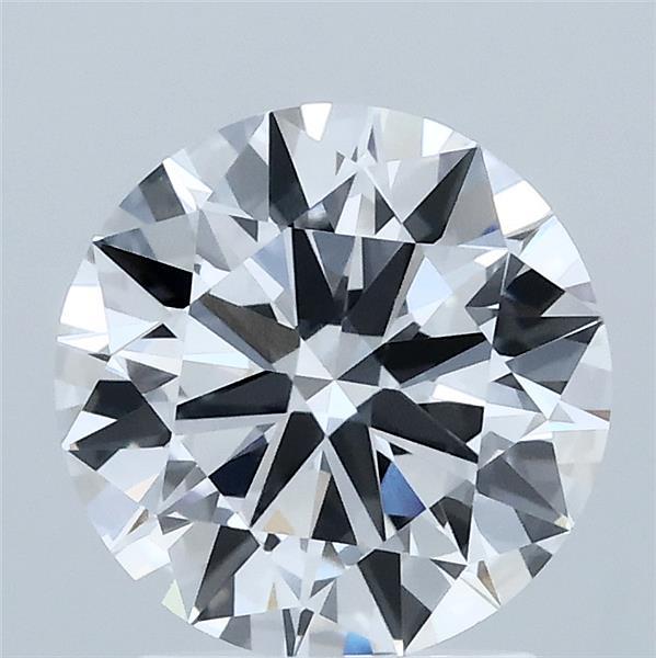 2.03 Carat Round Shaped, Ideal Cut, D Color, VVS2 Clarity, IGI Certified Lab Grown Diamond