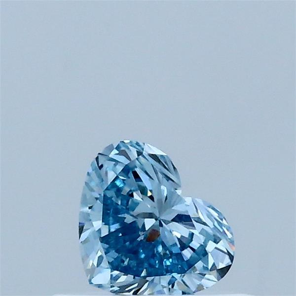 0.33 Carat Heart Shaped, Very Good Cut, FANCY VIVID BLUE Color, VS1 Clarity, IGI Certified Lab Grown Diamond