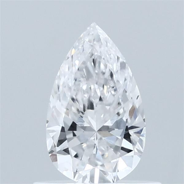 0.59 Carat Pear Shaped, Ideal Cut, D Color, VVS2 Clarity, IGI Certified Lab Grown Diamond