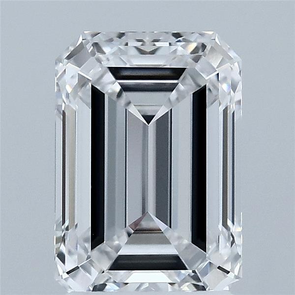 2.02 Carat Emerald Shaped, Ideal Cut, D Color, VVS2 Clarity, IGI Certified Lab Grown Diamond