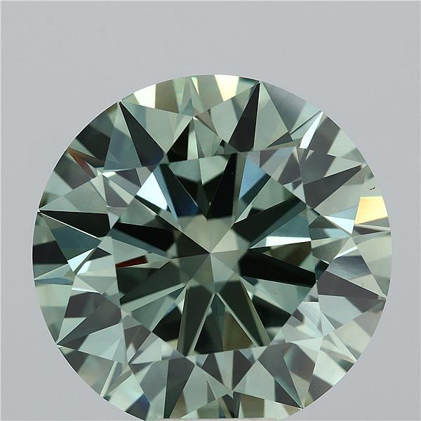 12.76 Carat Round Shaped, Ideal Cut, FANCY VIVID GREEN Color, VS1 Clarity, IGI Certified Lab Grown Diamond