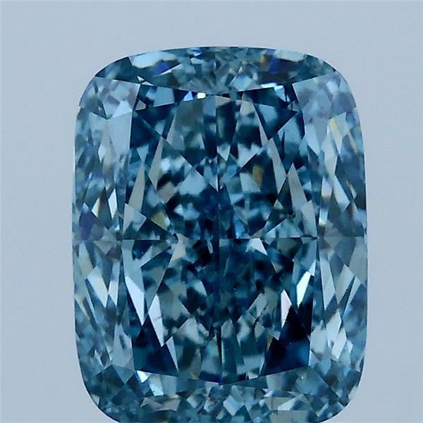 2.09 Carat Cushion Shaped, Excellent Cut, FANCY VIVID BLUE Color, VS2 Clarity, IGI Certified Lab Grown Diamond