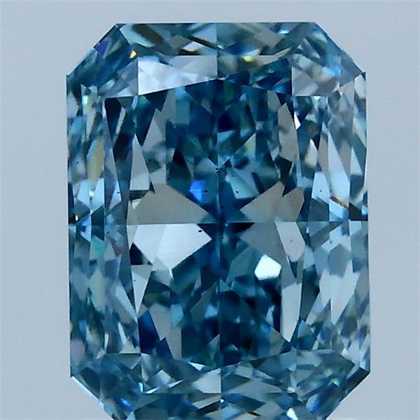 2.02 Carat Radiant Shaped, Ideal Cut, FANCY VIVID BLUE Color, VS2 Clarity, IGI Certified Lab Grown Diamond