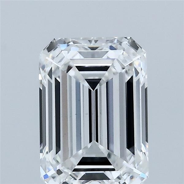 1.59 Carat Emerald Shaped, Ideal Cut, E Color, VS1 Clarity, IGI Certified Lab Grown Diamond