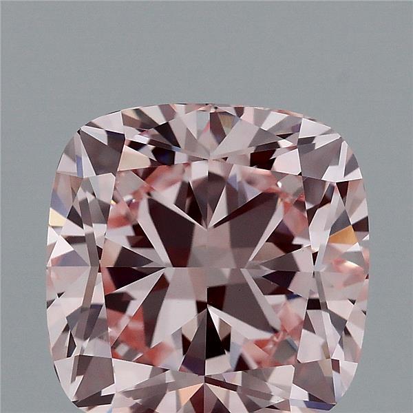 3.08 Carat Cushion Shaped, Excellent Cut, FANCY INTENSE PINK Color, VS1 Clarity, IGI Certified Lab Grown Diamond