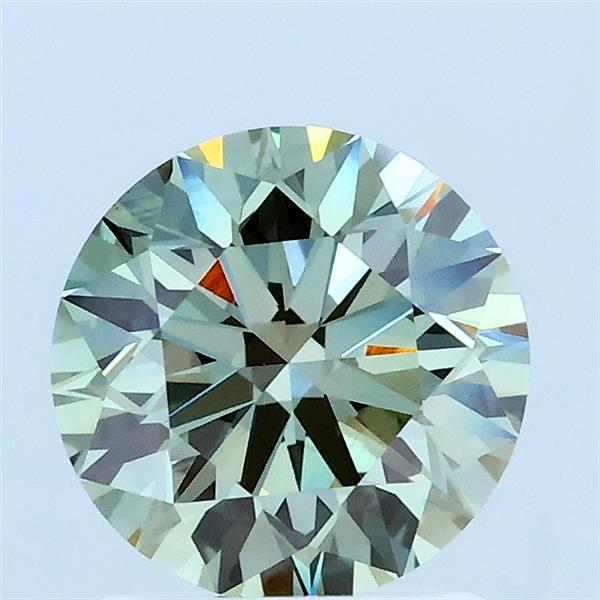 1.58 Carat Round Shaped, Ideal Cut, FANCY VIVID GREEN Color, VS1 Clarity, IGI Certified Lab Grown Diamond