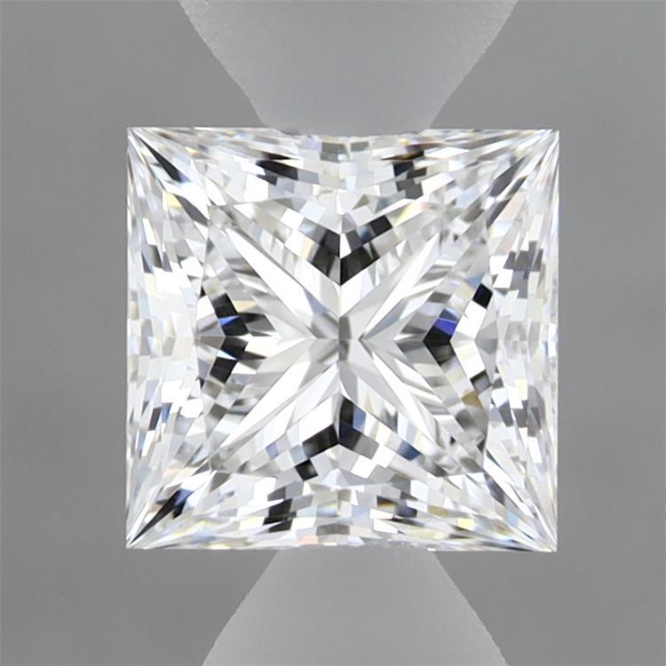 1.08 Carat Princess Shaped, Ideal Cut, D Color, VVS2 Clarity, IGI Certified Lab Grown Diamond
