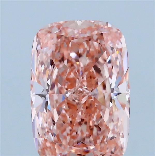 2.00 Carat Cushion Shaped, Ideal Cut, FANCY VIVID PINK Color, VVS2 Clarity, IGI Certified Lab Grown Diamond