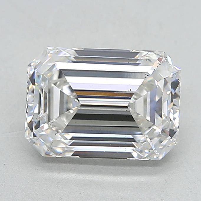 3.07 Carat Emerald Shaped, Ideal Cut, E Color, SI1 Clarity, IGI Certified Lab Grown Diamond