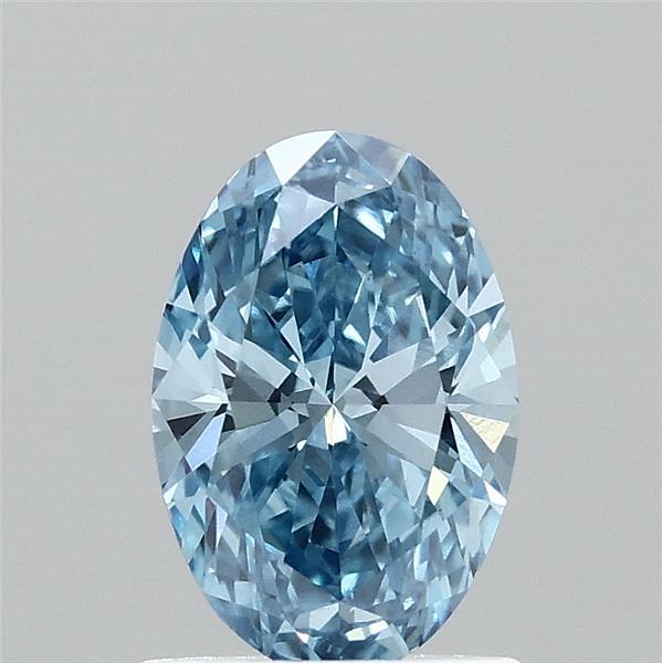1.04 Carat Oval Shaped, Ideal Cut, FANCY VIVID BLUE Color, VS1 Clarity, IGI Certified Lab Grown Diamond